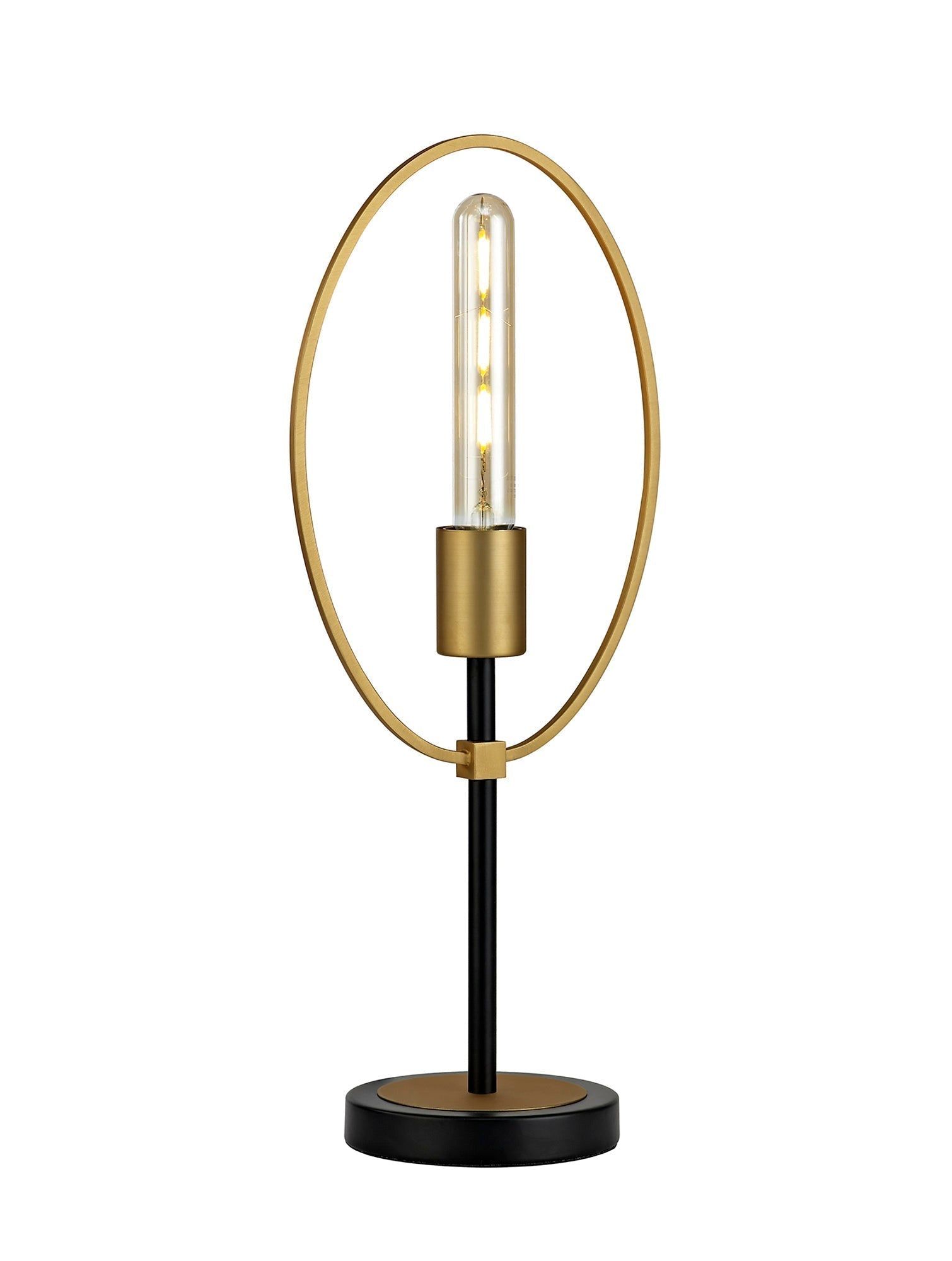 Topea Table Lamp, 1 Light E27, Sand Gold/Matt Black