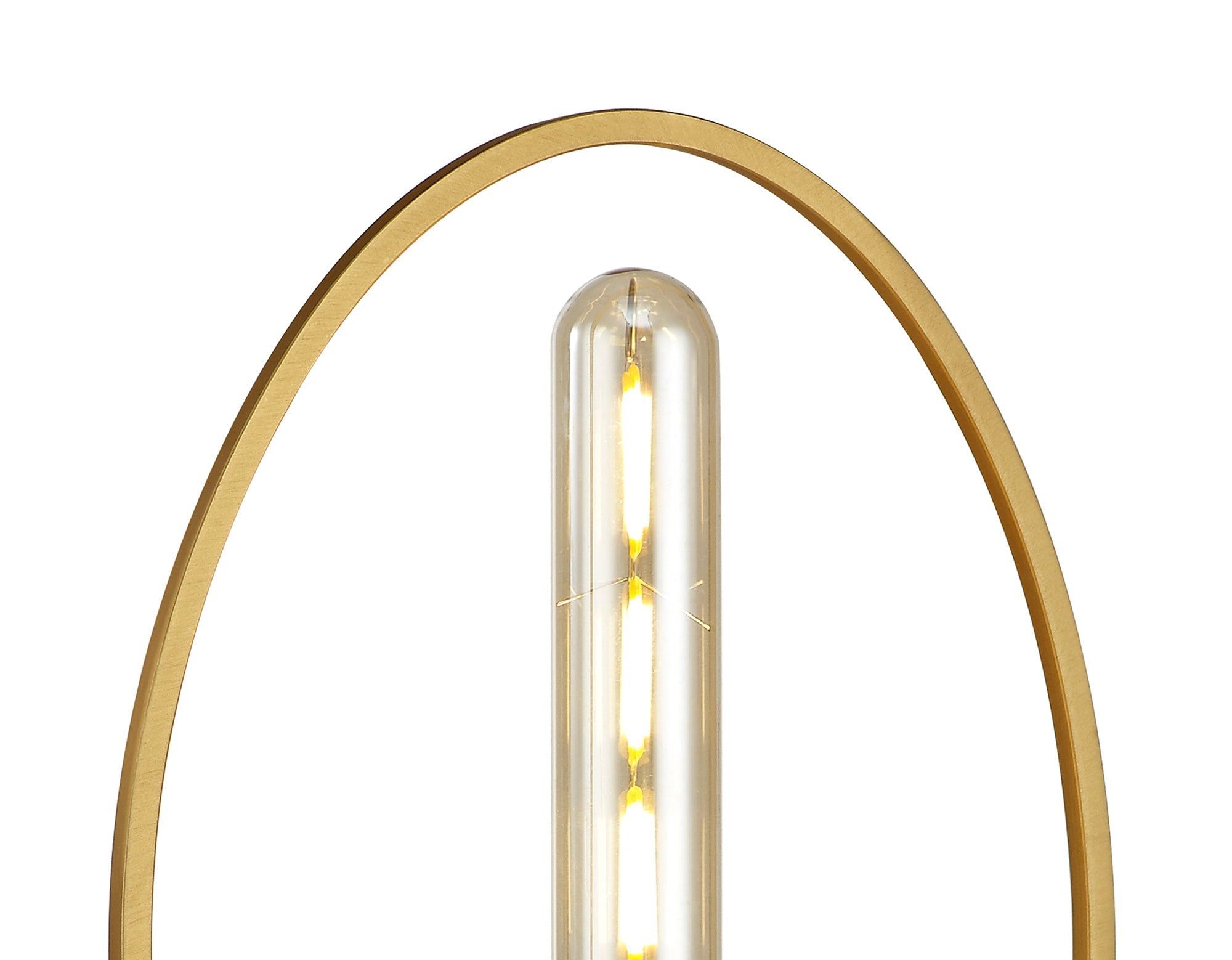 Topea Table Lamp, 1 Light E27, Sand Gold/Matt Black