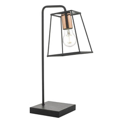 Dar Tower Table Lamp Black & Copper - Cusack Lighting