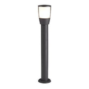 TUCSON 90CM OUTDOOR POST-ALUMINIUM, GREY & POLYCARBON,IP44 Item No. 0598-900GY