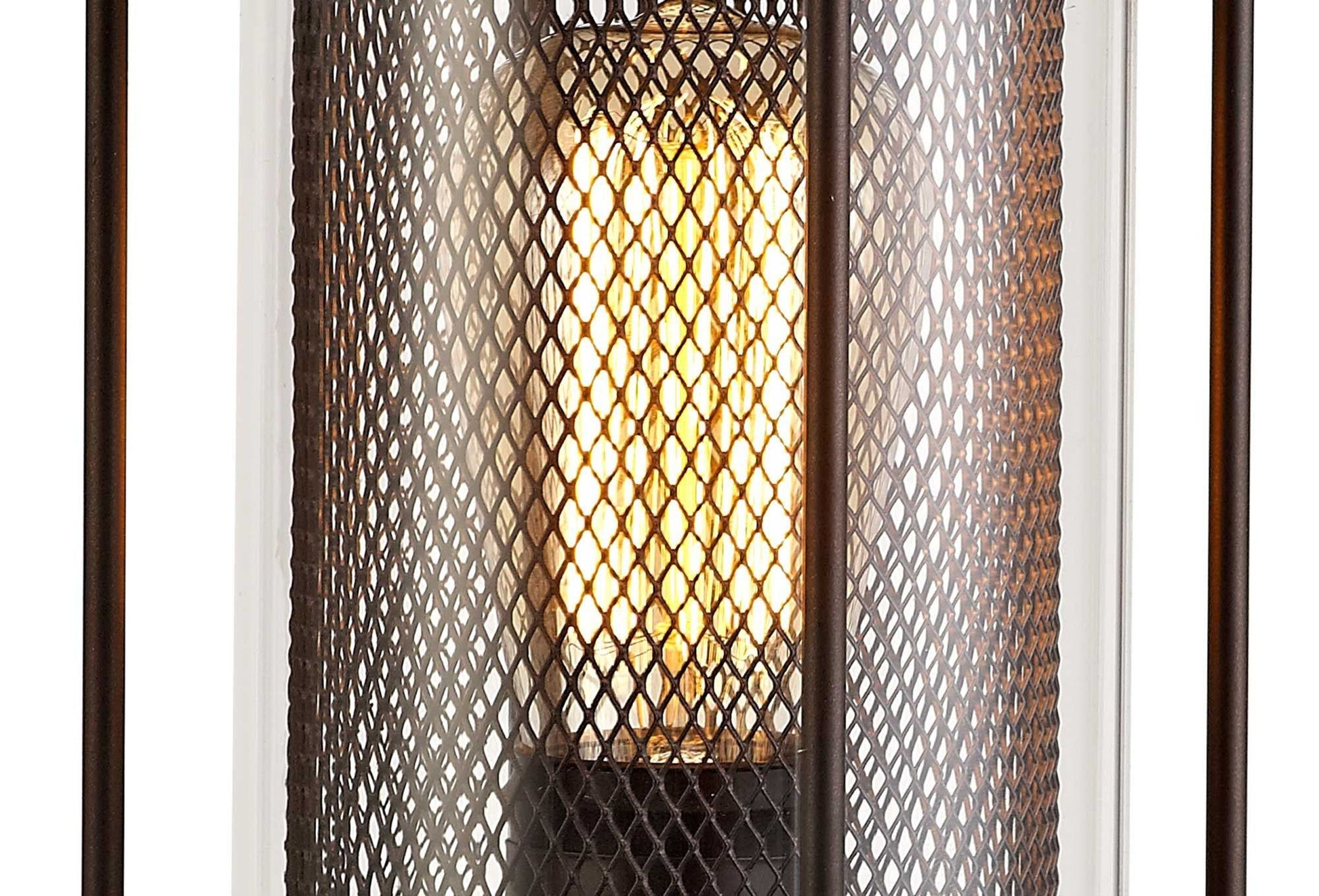 Turbo Pedestal Lamp, 1 x E27, Antique Bronze/Clear Glass, IP54, 2yrs Warranty