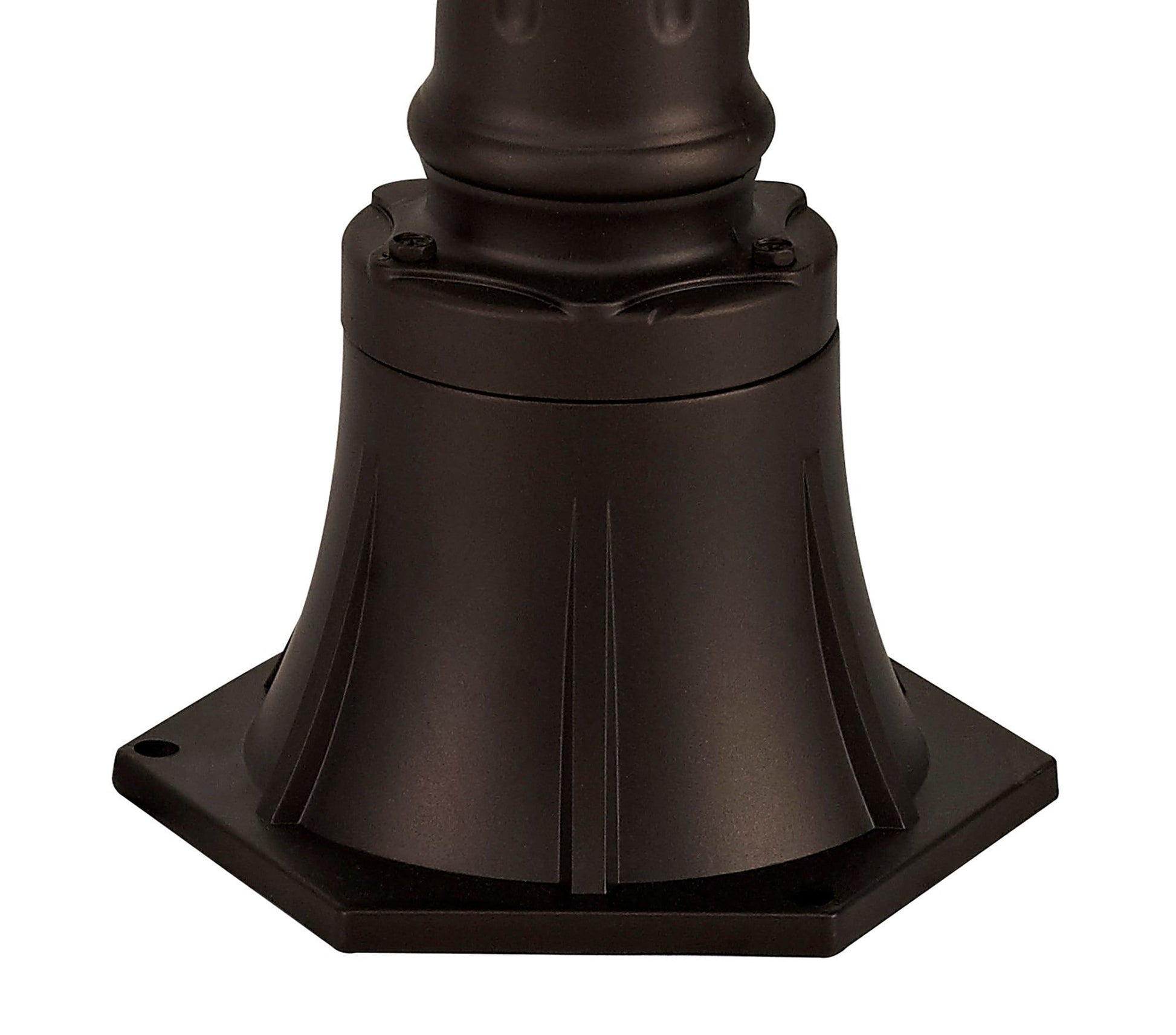 Turbo Single Headed Post Lamp, Antique Bronze/Clear Glass, IP54, 2yrs Warranty