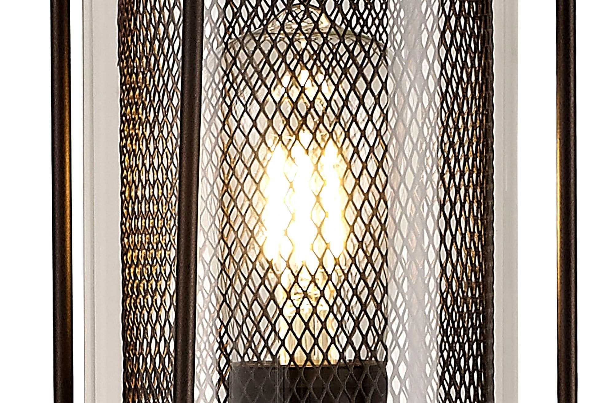 Turbo Single Headed Post Lamp, Antique Bronze/Clear Glass, IP54, 2yrs Warranty