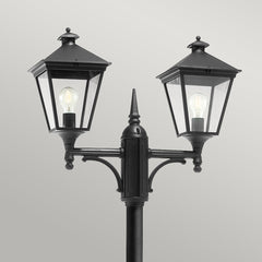 Turin 2/3Lt Lamp Post - Black - Cusack Lighting