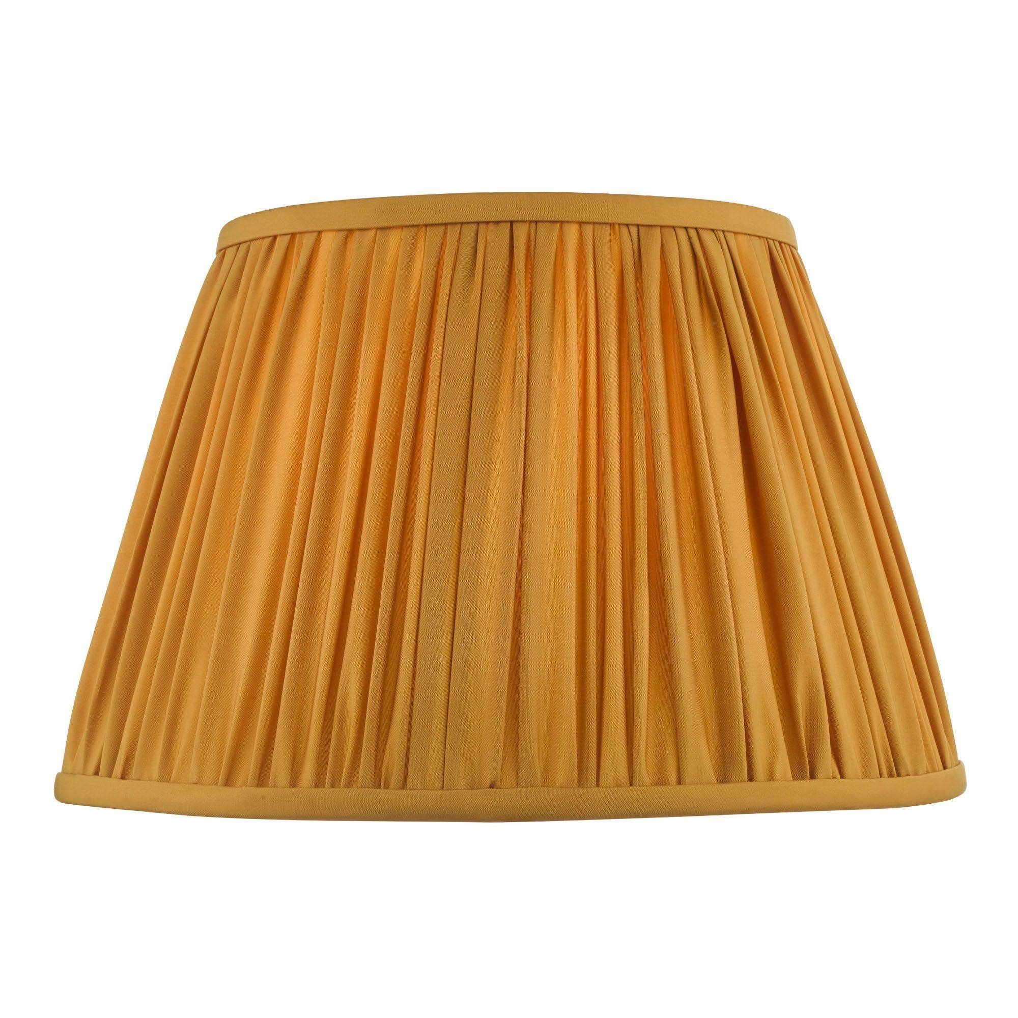 Ulyana Pleated Shade 40cm Yellow Ochre - Cusack Lighting