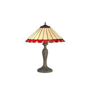 Sheitsr 2 Light Curved, Octagonal, Tree Table Lamp E27 With 40cm Tiffany Shade