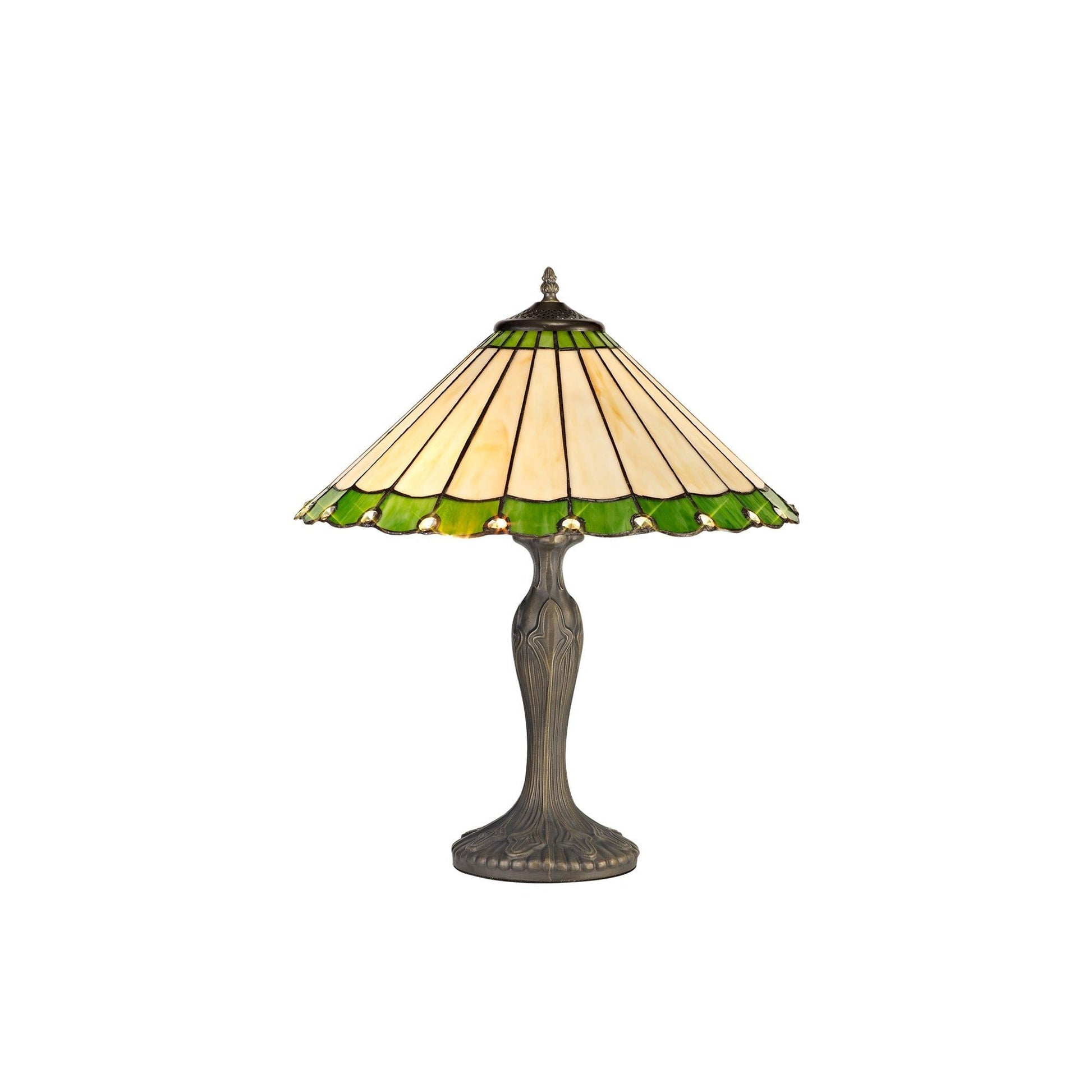 Sheitsr 2 Light Curved, Octagonal, Tree Table Lamp E27 With 40cm Tiffany Shade