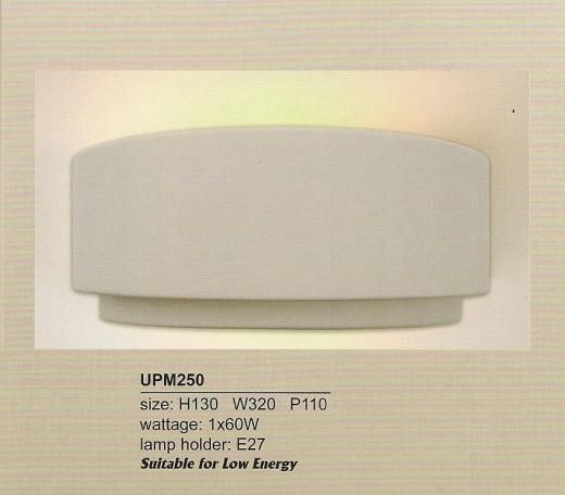 UPM250 Wall Fitting 1 Light Finished in White and Ceramic From the Modern UP LIGHTERS Collection - Cusack Lighting