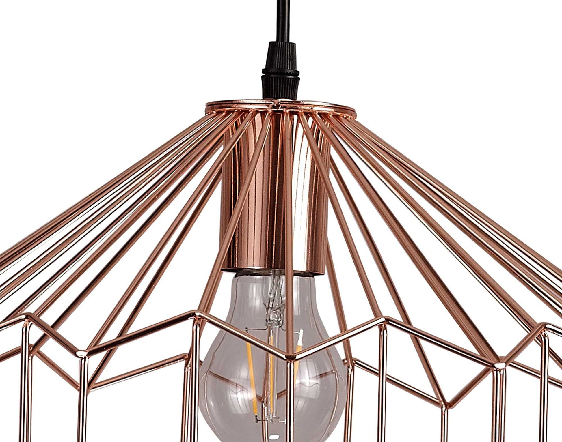 Atomver Medium Pendant, 1 x E27, Antique Copper & Black IP20