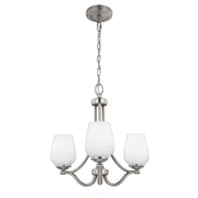 Vintner 3Lt Centre Ceiling Light - Satin Nickel Finish