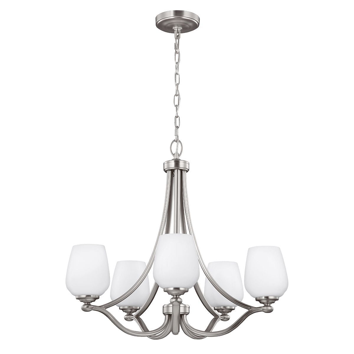 Vintner 5Lt Centre Ceiling Light - Satin Nickel Finish