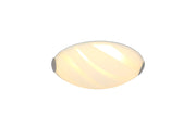 Histser Ceiling 30/40cm, 1 x 12W LED, 3000K, 666lm, Polished Chrome/White, 3yrs Warranty
