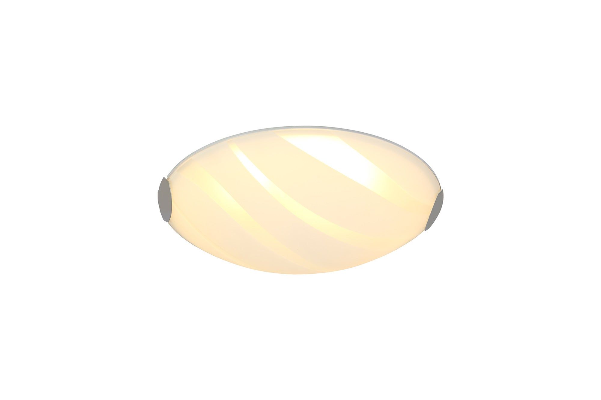 Histser Ceiling 30/40cm, 1 x 12W LED, 3000K, 666lm, Polished Chrome/White, 3yrs Warranty