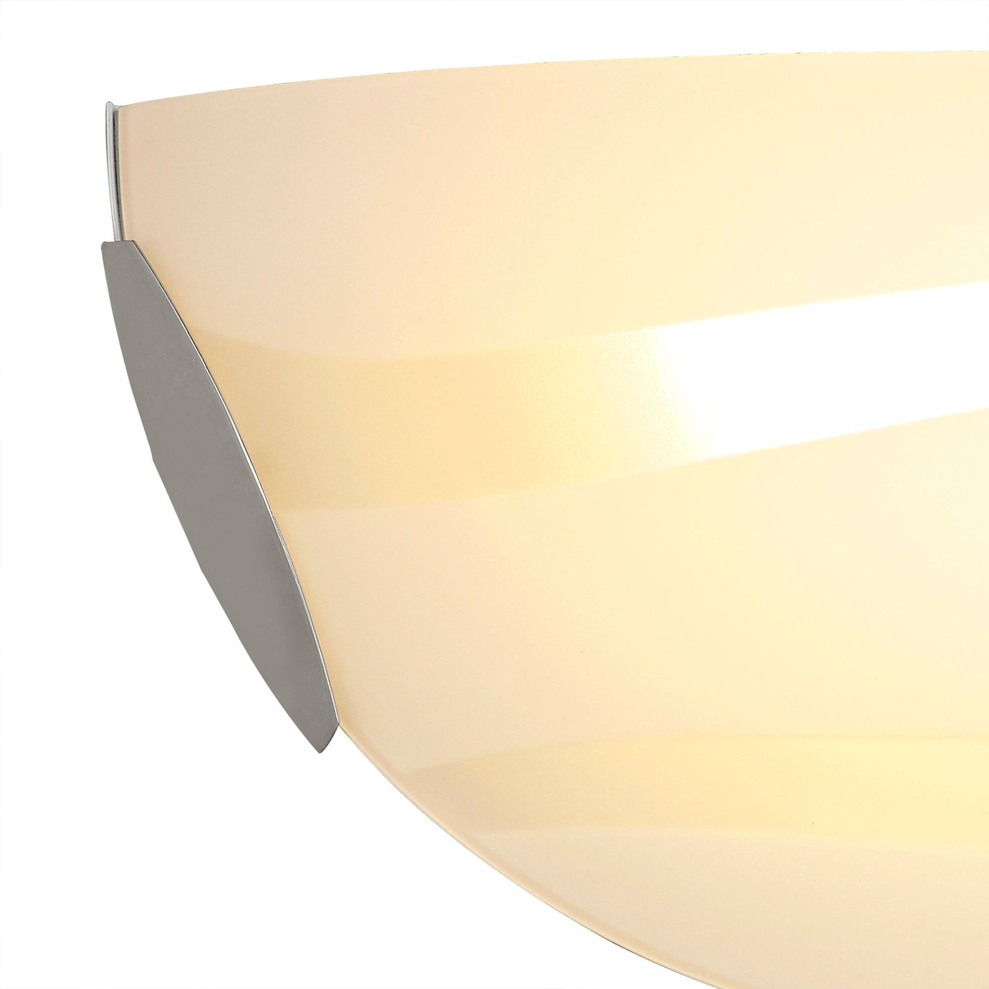 Histser Wall Lamp, 1 x 12W LED, 3000K, 780lm, Polished Chrome/White, 3yrs Warranty