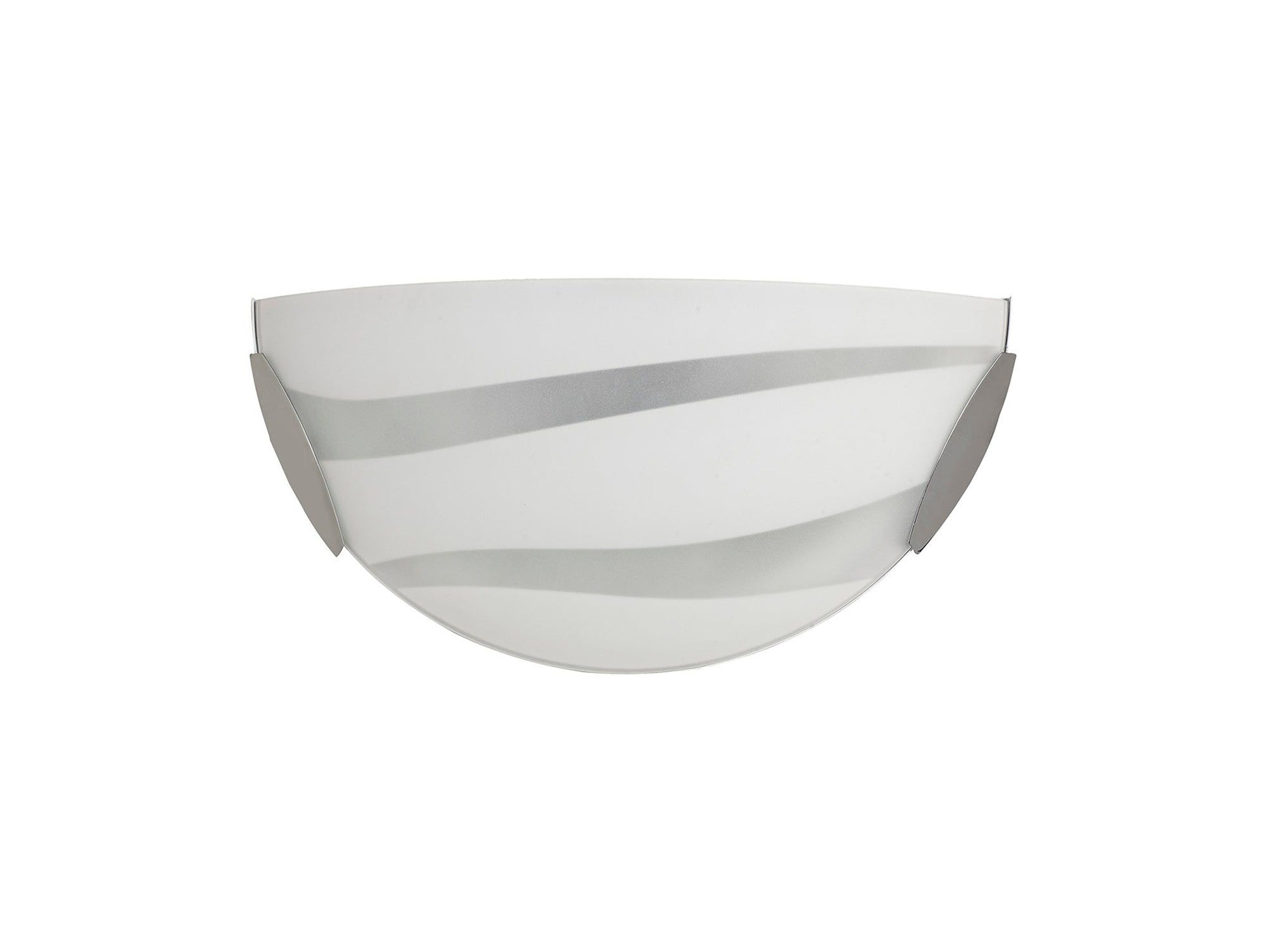 Histser Wall Lamp, 1 x 12W LED, 3000K, 780lm, Polished Chrome/White, 3yrs Warranty