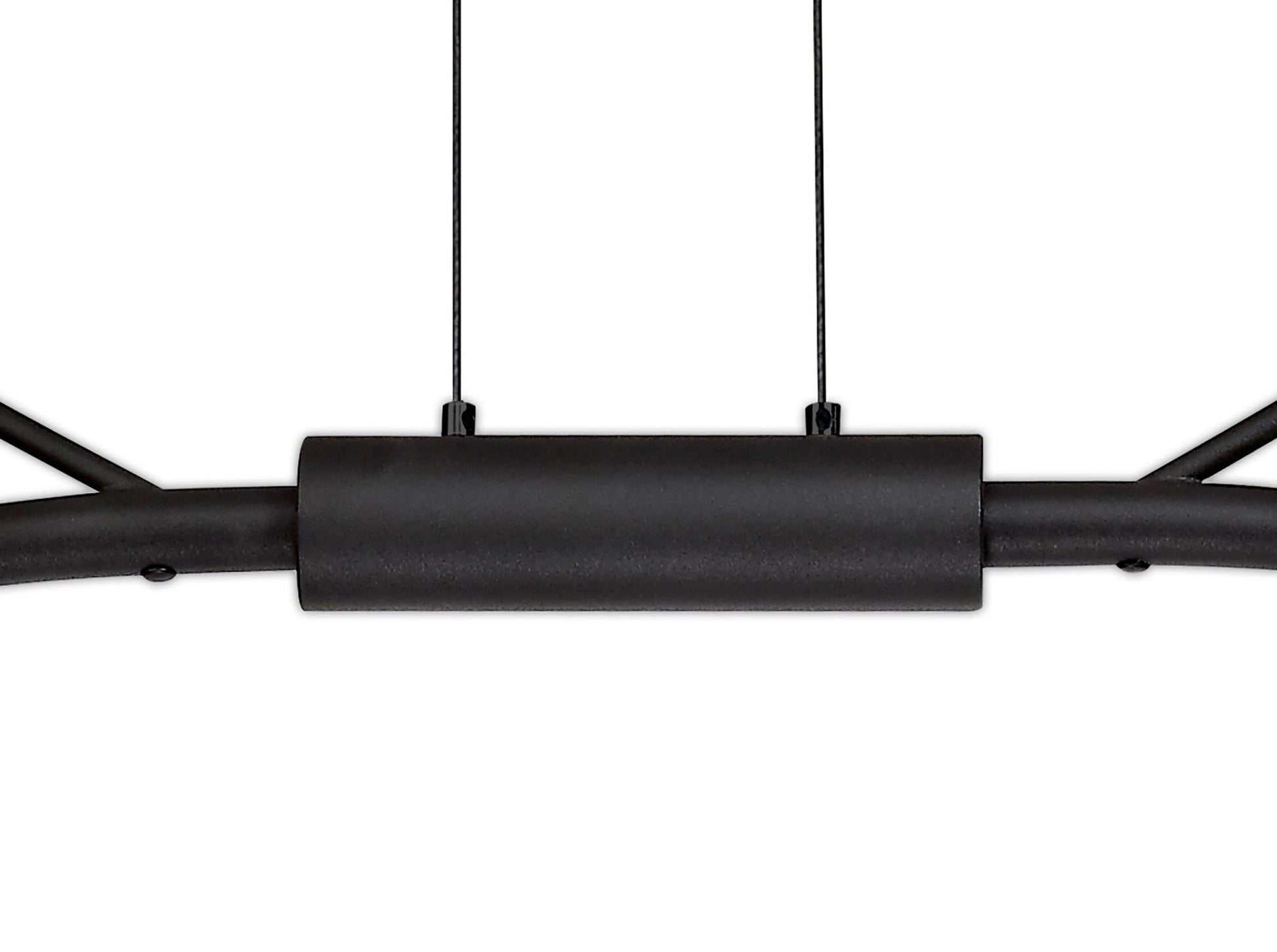 Nihil 16 Light Linear Pendant, 16 x 3W LED, 3000K, 2640lm, Black/Antique Brass, 3yrs Warranty