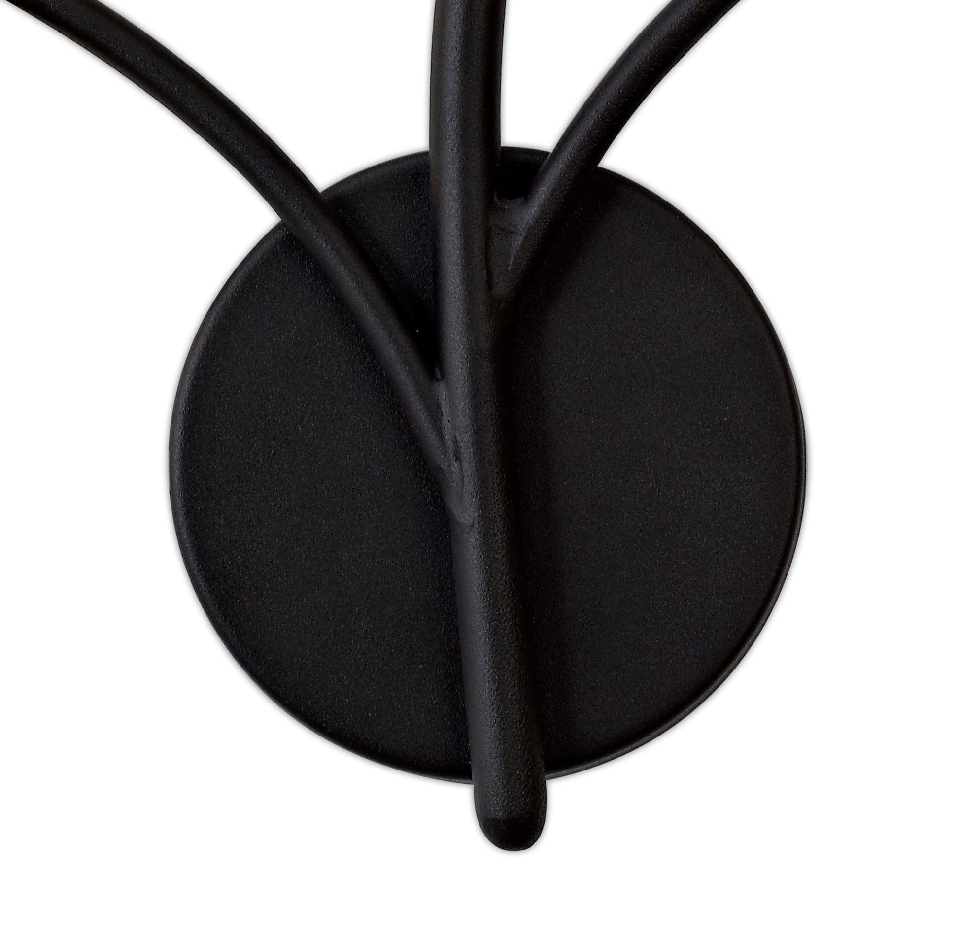 Volos 3/5 Light Wall Lamp, 495lm,825lm, Black/Antique Brass, 3yrs Warranty - Cusack Lighting