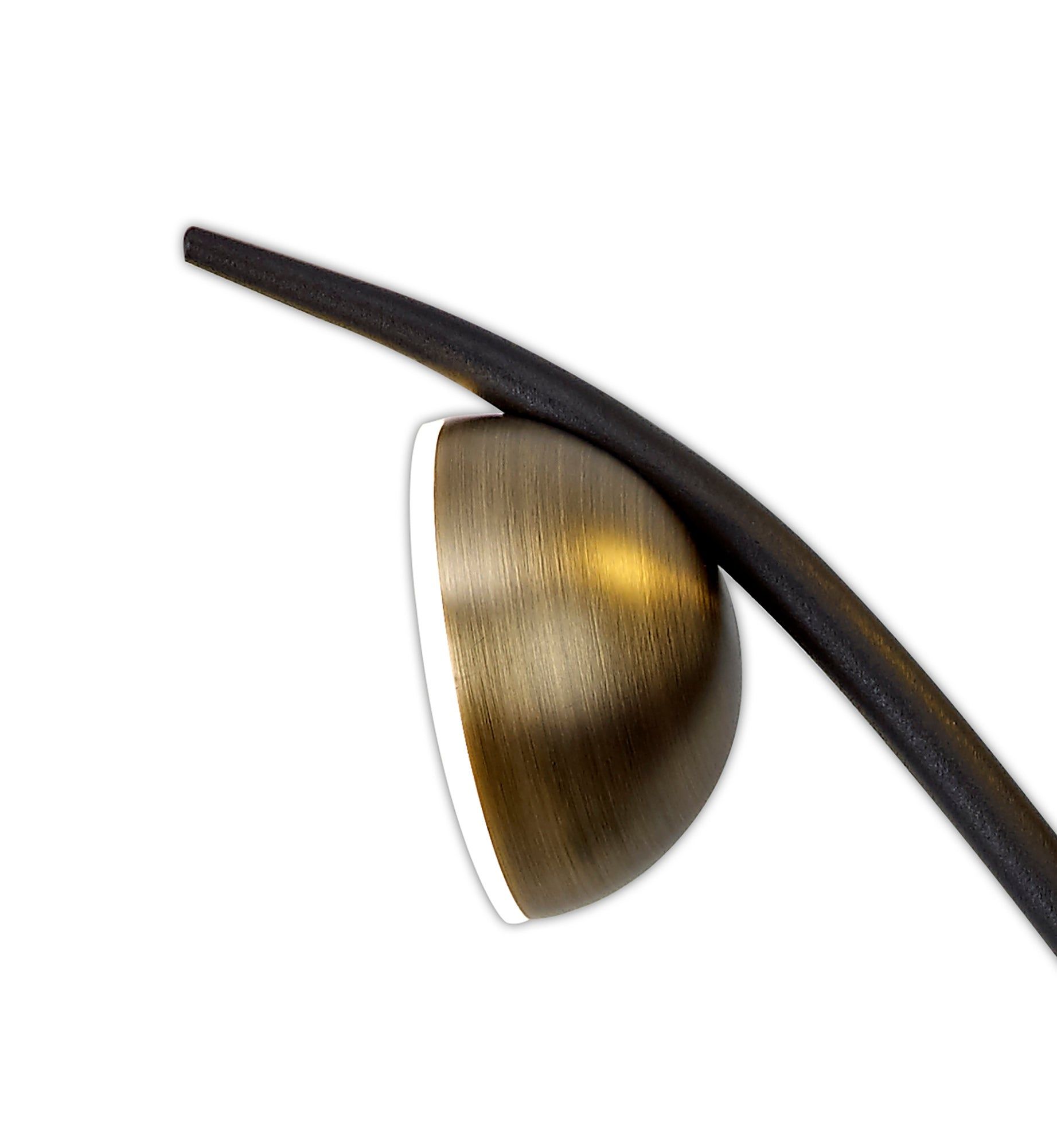 Volos 3/5 Light Wall Lamp, 495lm,825lm, Black/Antique Brass, 3yrs Warranty - Cusack Lighting