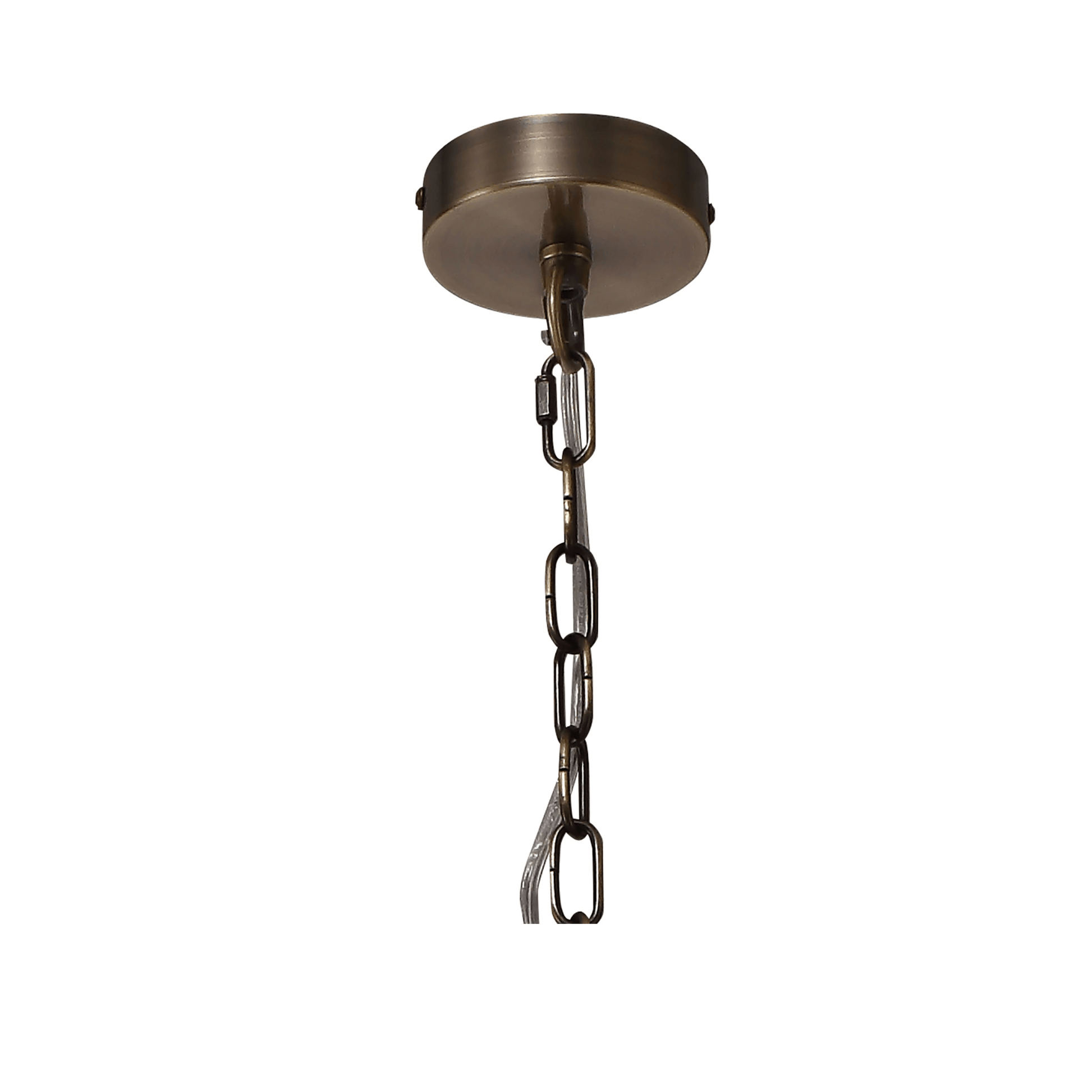 Zara Pendant Antique Brass/Amber - Cusack Lighting