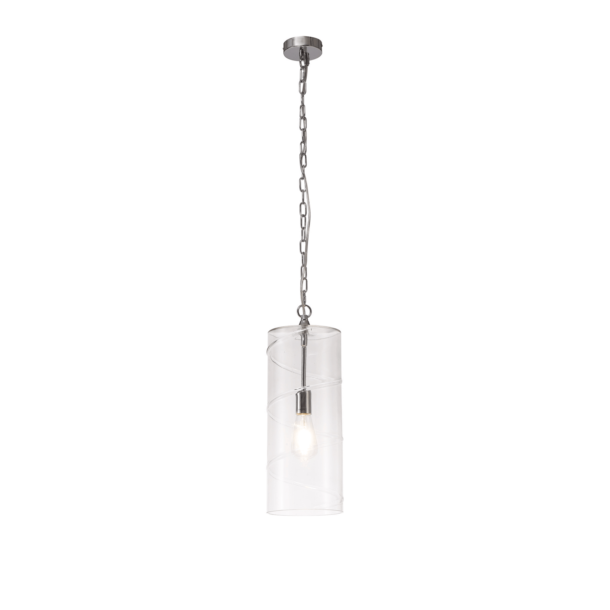 Zara Pendant Antique Brass/Amber, Chrome/Clear, Matt Brass/Smoked