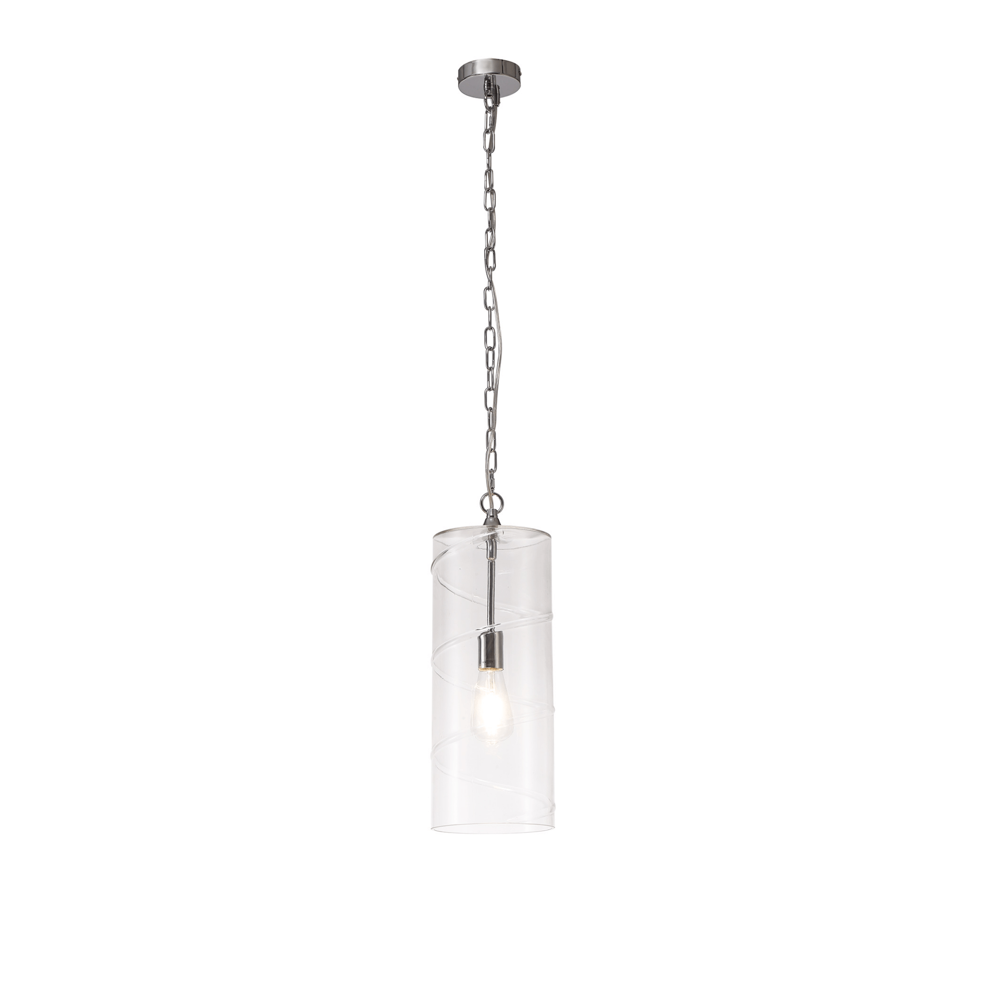 Zara Pendant Antique Brass/Amber, Chrome/Clear, Matt Brass/Smoked