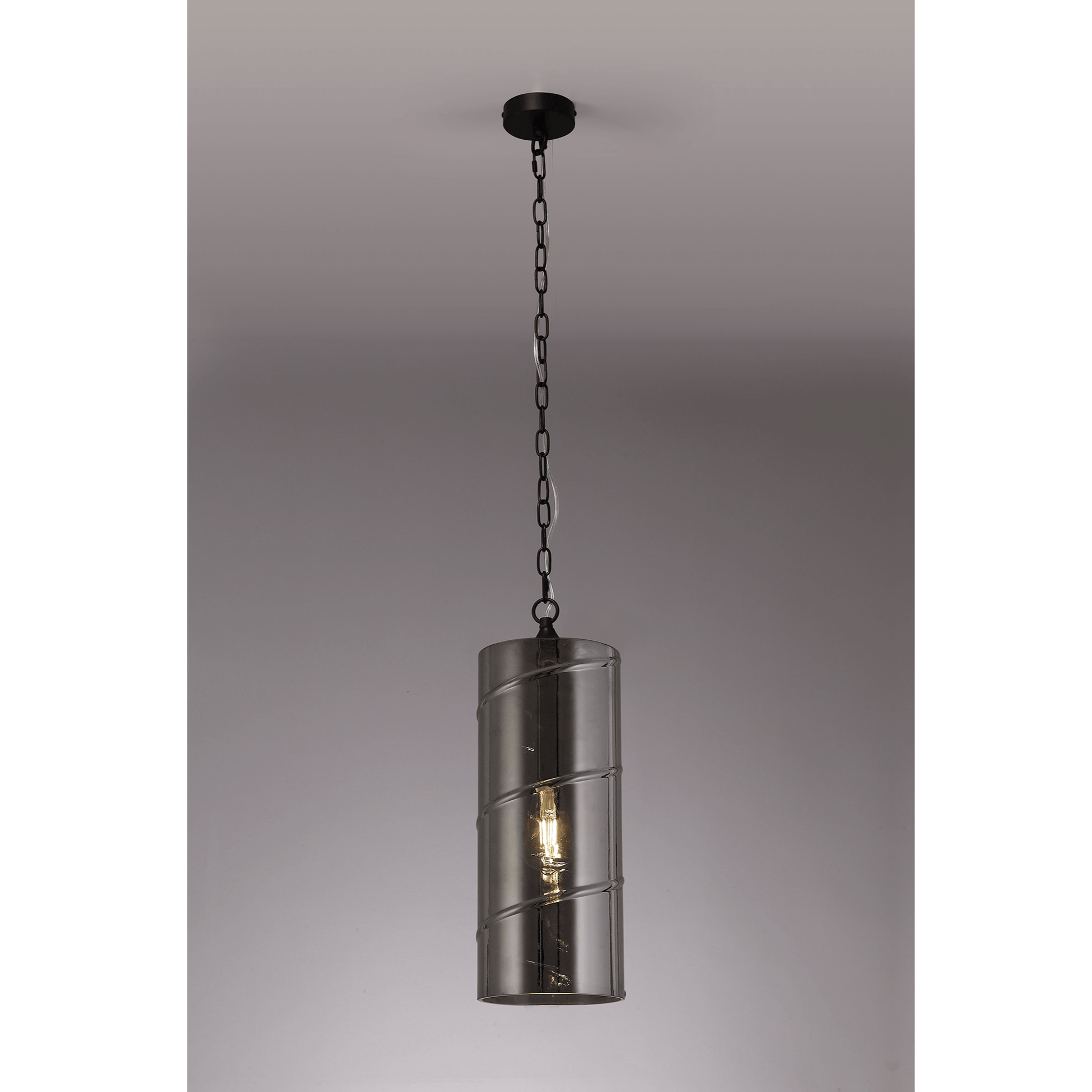 Zara Pendant Antique Brass/Amber, Chrome/Clear, Matt Brass/Smoked