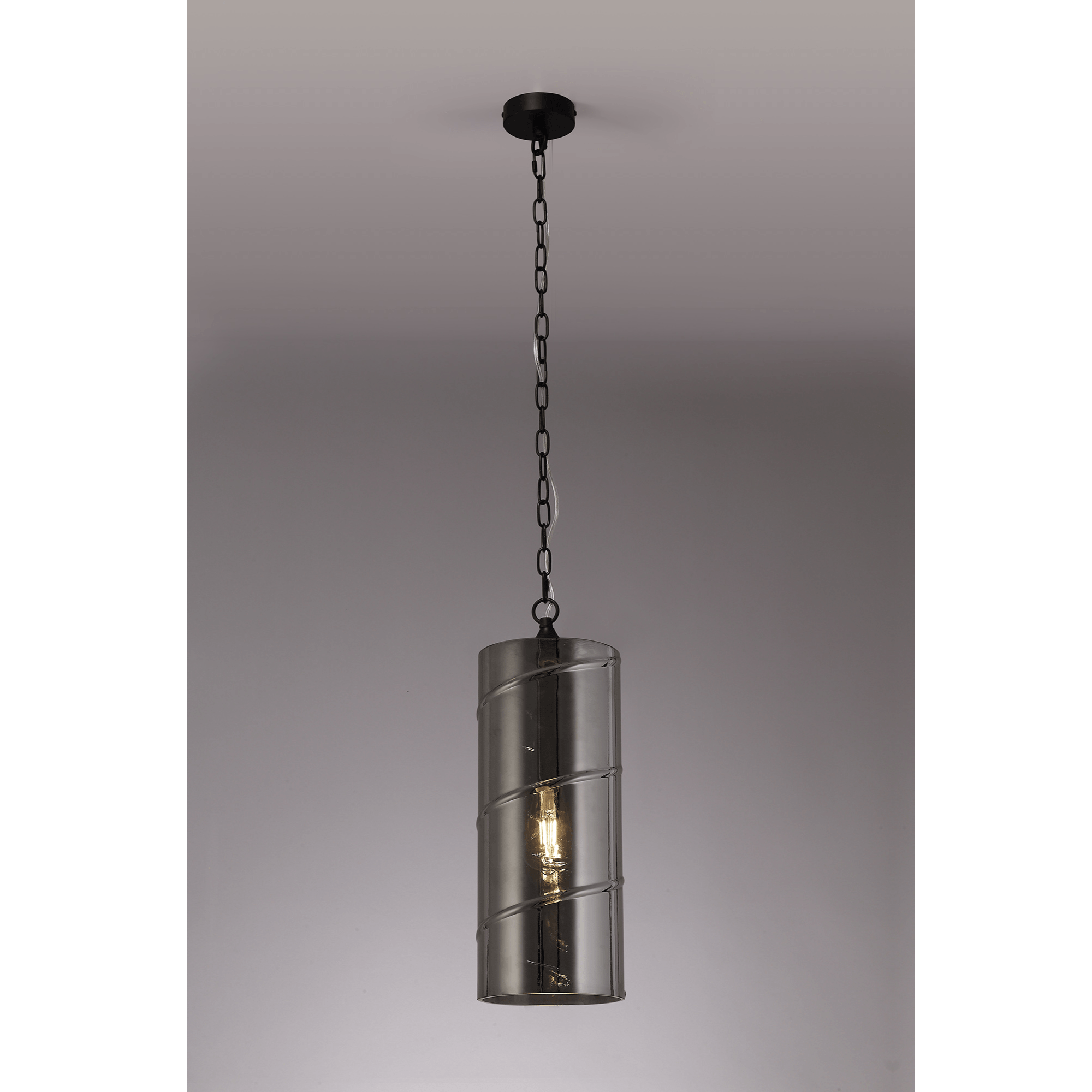 Zara Pendant Antique Brass/Amber, Chrome/Clear, Matt Brass/Smoked
