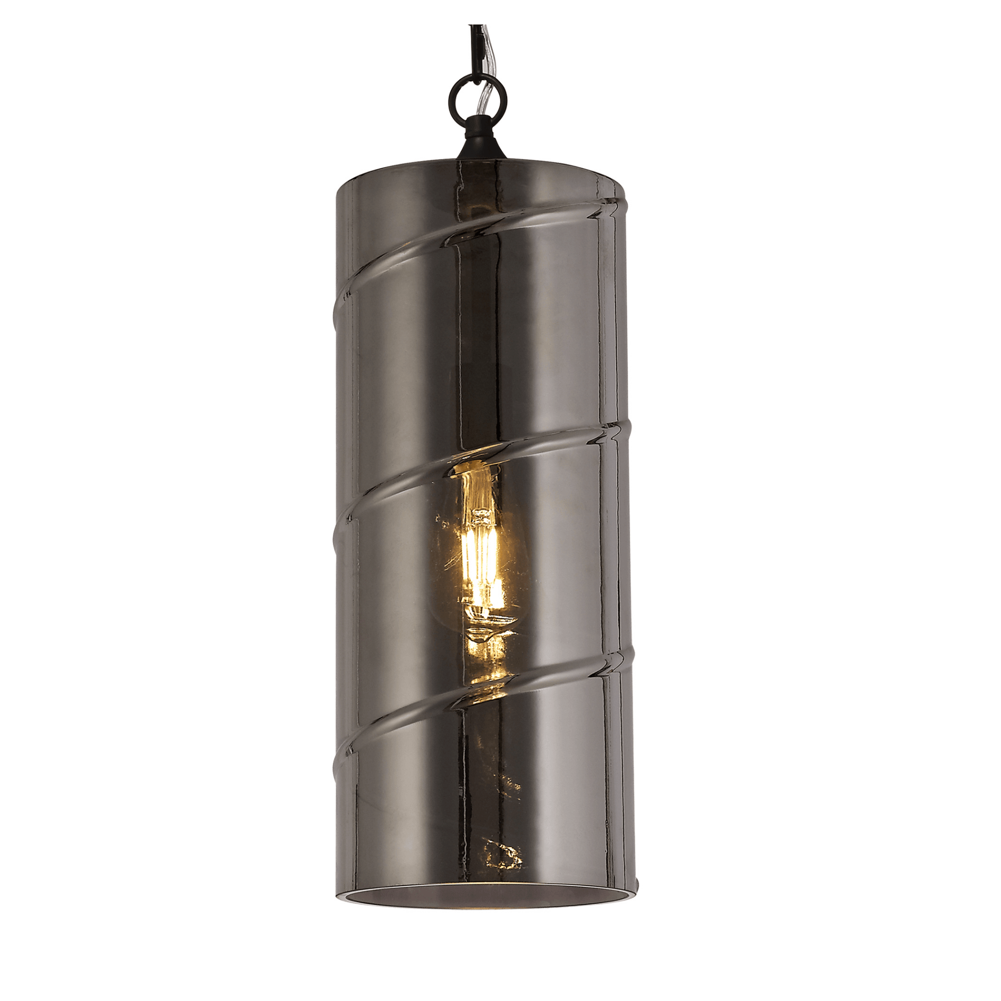 Zara Pendant Antique Brass/Amber, Chrome/Clear, Matt Brass/Smoked