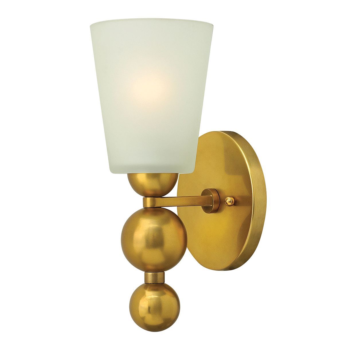 Zelda 1 Light Wall Light – Vintage Brass - Cusack Lighting