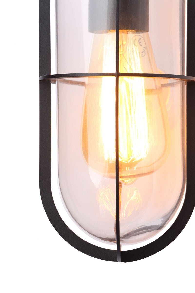 Woking Wall Lantern in Black Stain Finish